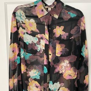 Decree Floral Chiffon Blouse